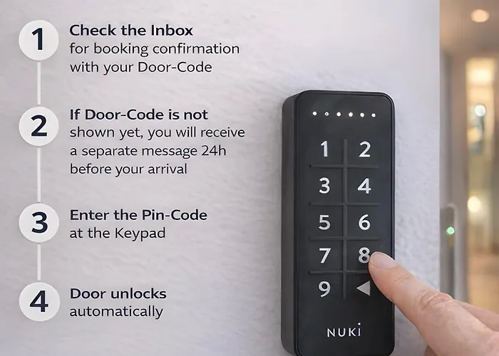 Apartment Navia Vela Premium - Parkplatz, Boxspringbett&balkon