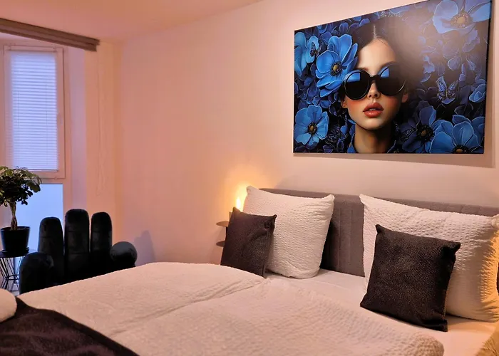 Navia Vela Premium - Parkplatz, Boxspringbett & Balkon Διαμέρισμα *